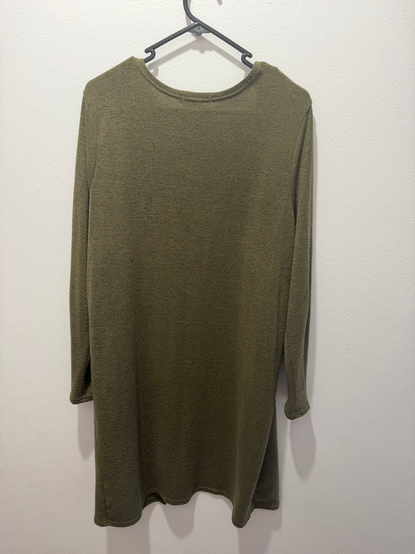 Ladies - Olive Cardigan | Long length | Size XL