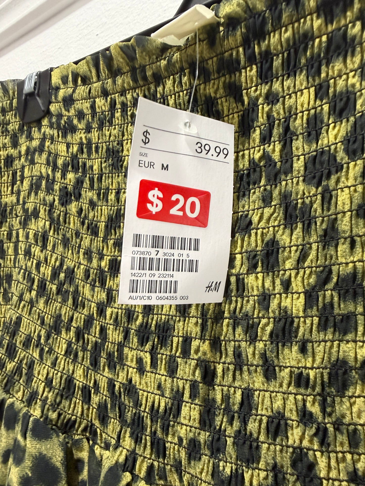 Ladies - Olive Leopard Print Skirt | Size M