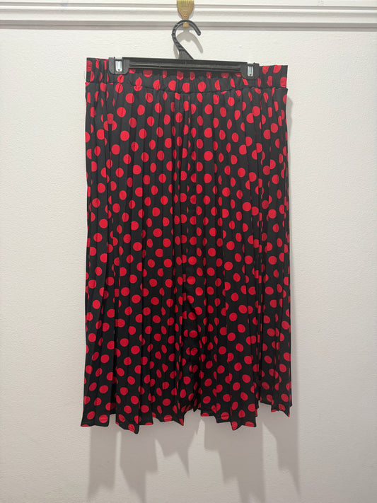 Ladies - Little Party Dress | Pleated Midi Skirt | Size 16 | Kansas Punk Dots
