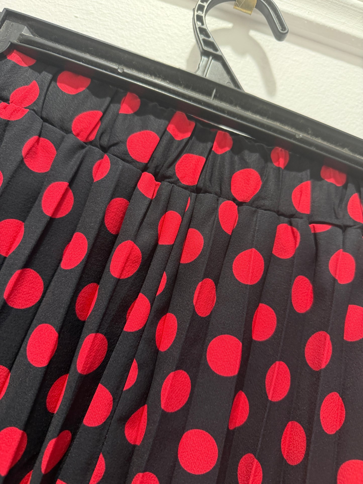 Ladies - Little Party Dress | Pleated Midi Skirt | Size 16 | Kansas Punk Dots