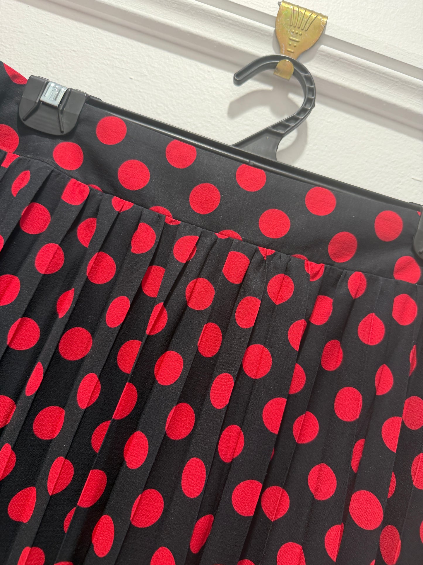 Ladies - Little Party Dress | Pleated Midi Skirt | Size 16 | Kansas Punk Dots