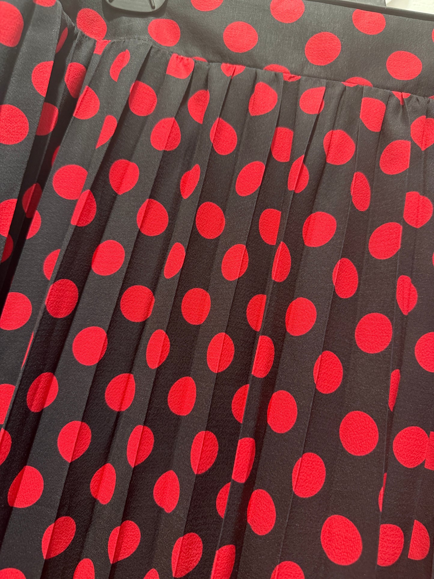 Ladies - Little Party Dress | Pleated Midi Skirt | Size 16 | Kansas Punk Dots